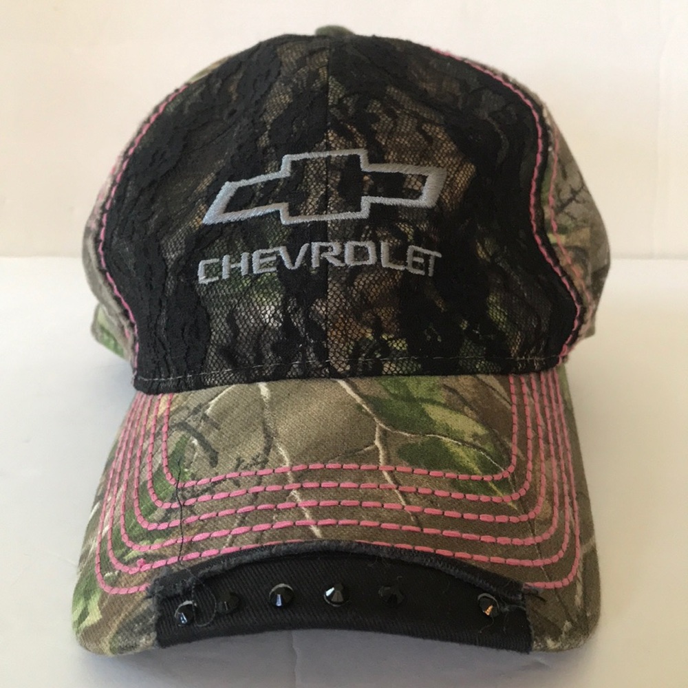 Chevy Hat pink green Lace front